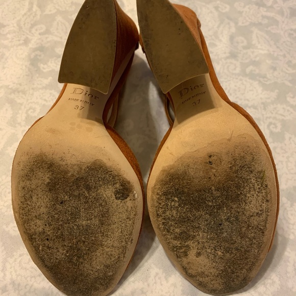 Authentic Christian Dior Bulky Heel Sandals - Picture 7 of 8